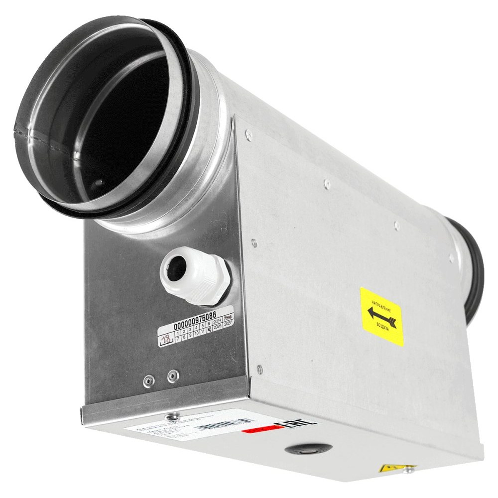 Электрический нагреватель для круглых каналов ZILON ZEA 315-12,0/3